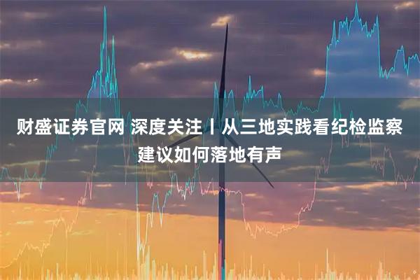 财盛证券官网 深度关注丨从三地实践看纪检监察建议如何落地有声